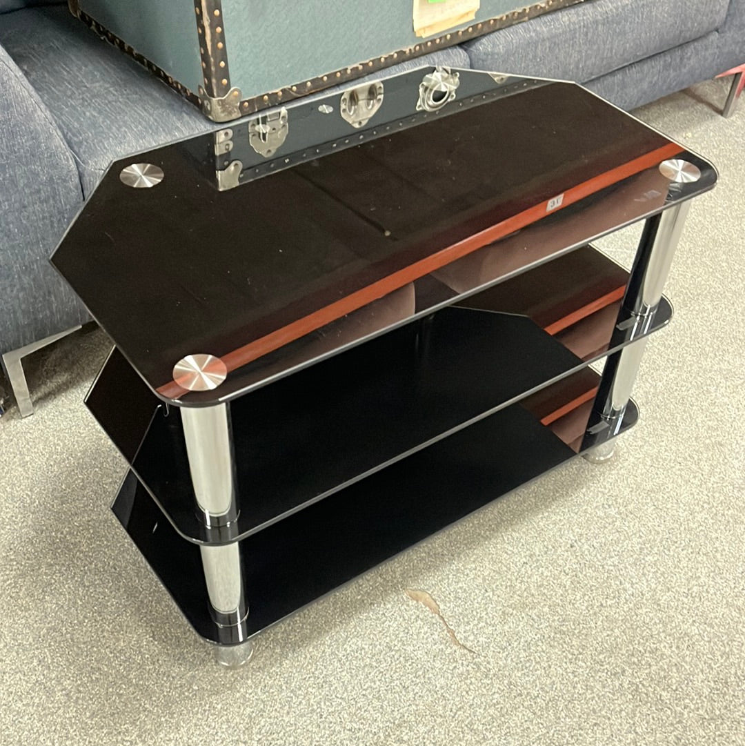 Black Glass Tv UNIT (02407027)