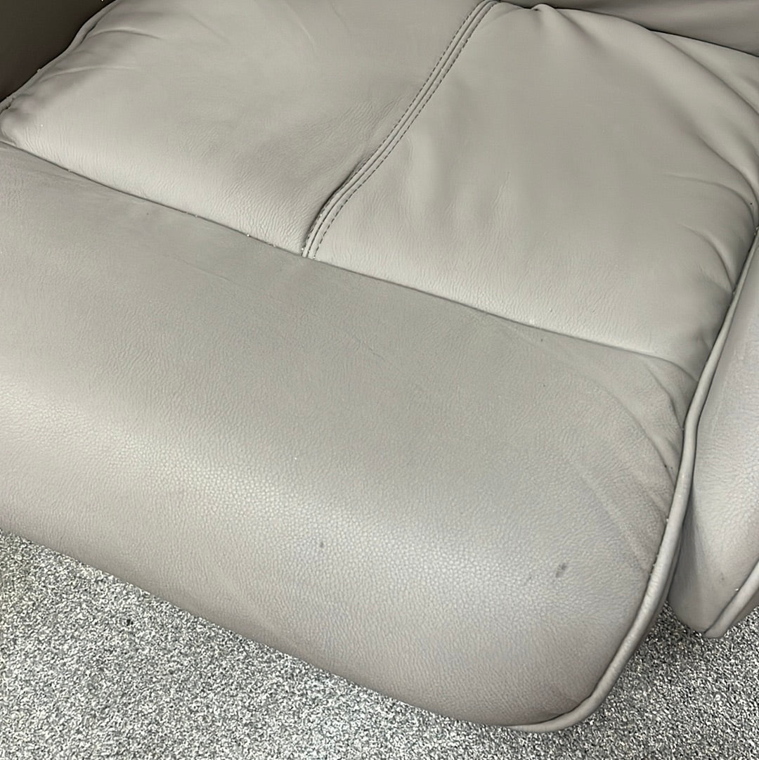 Grey Swivel Chair With Footstool (0310703)