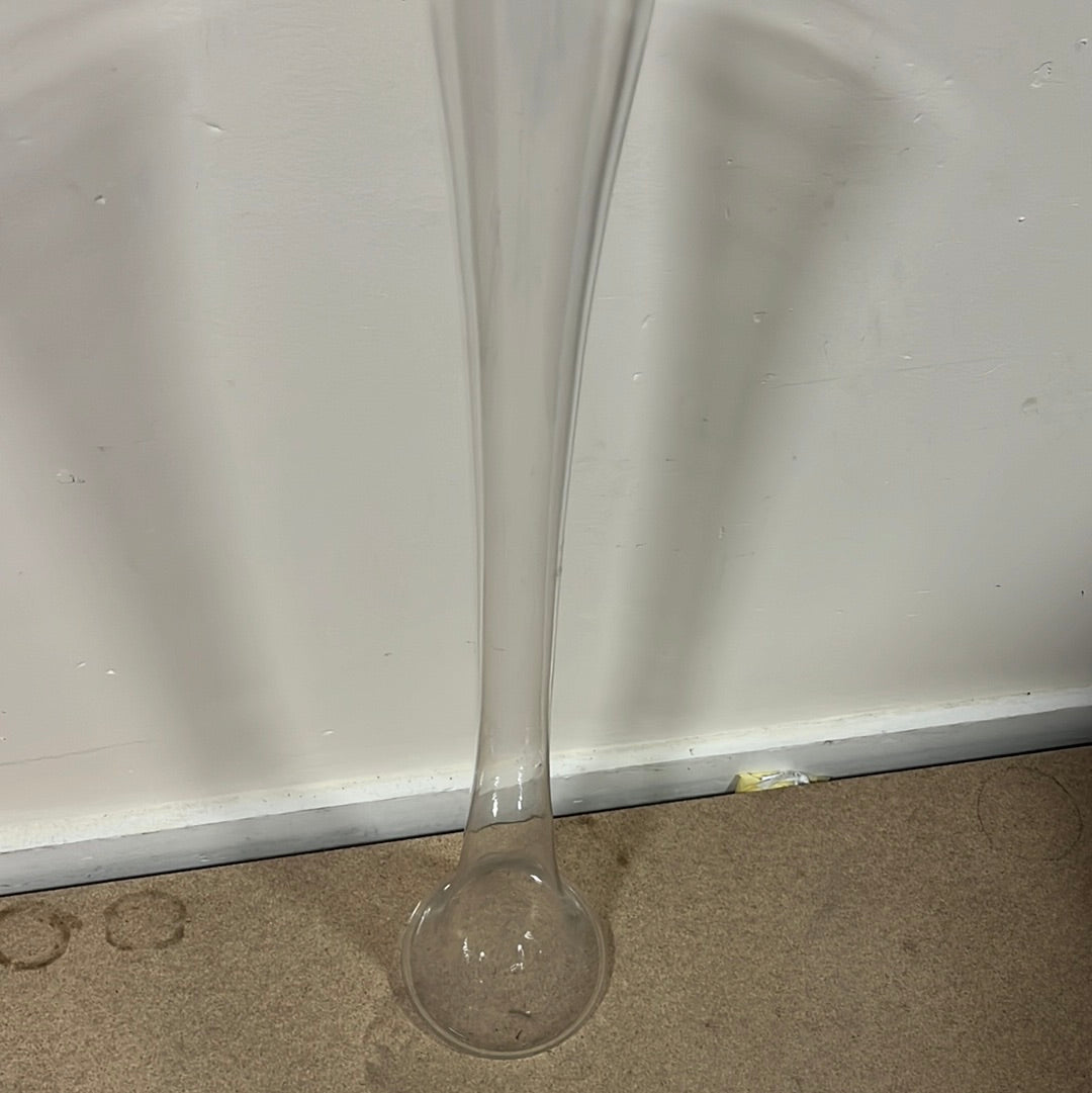 Tall Glass vase (under window box 2)