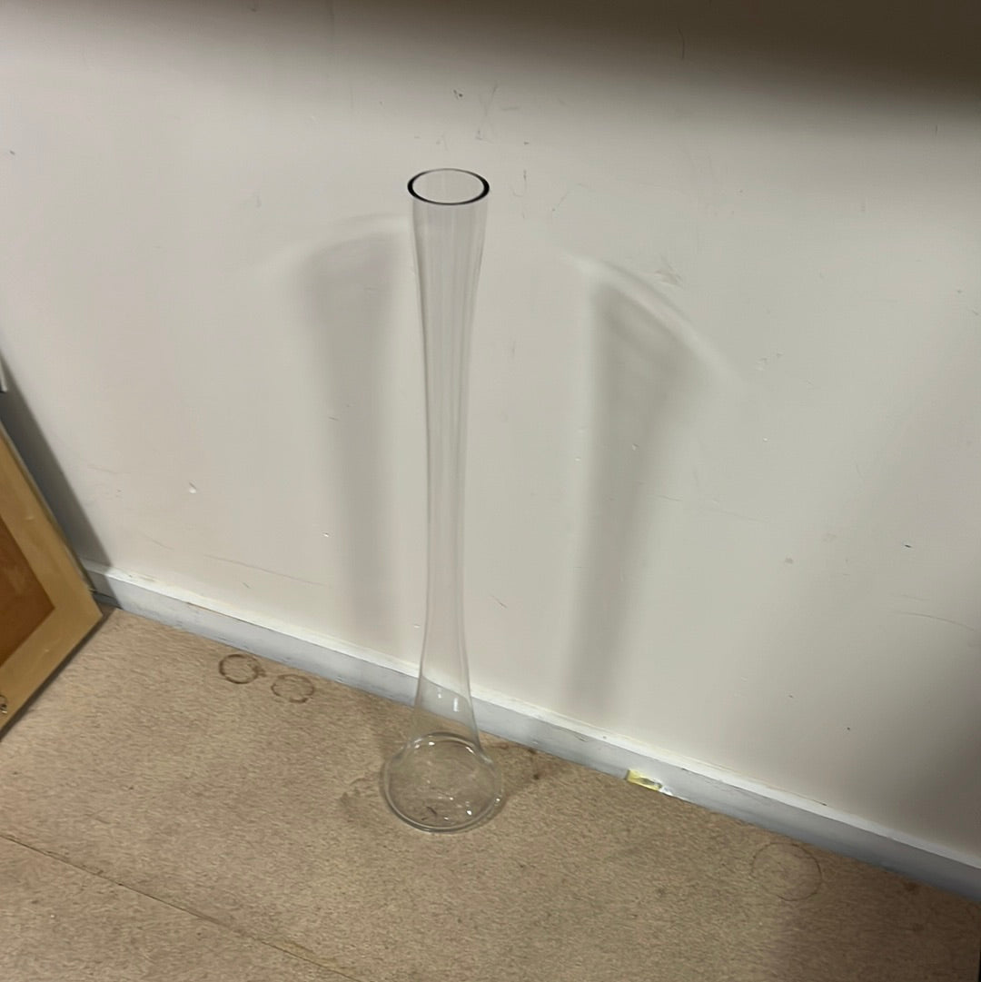 Tall Glass vase (under window box 2)