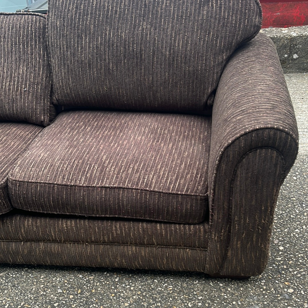 2 seater Sofa and matching Stretched arm chair with matching footstool (020407)