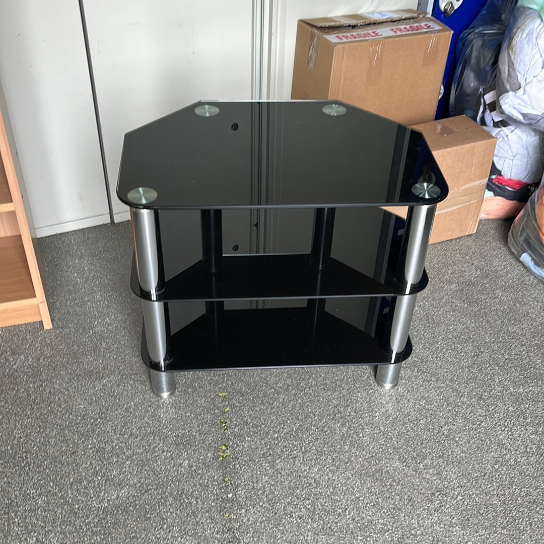 Black Glass TV unit (0308013)