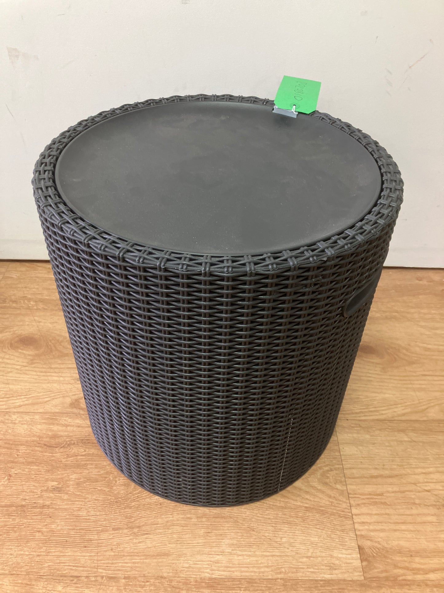 Keter Knit Cool Stool, Outdoor Cool Bar Ice Cooler 39L - Graphite (0180703)