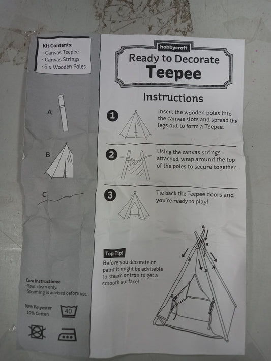 Childs teepee tent (271123)